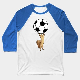 Squirrel with Soccer ball Baseball T-Shirt